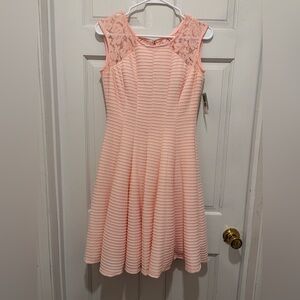 Danny & Nicole Light Pink Textured Dress